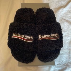 Balenciaga Furry Slide